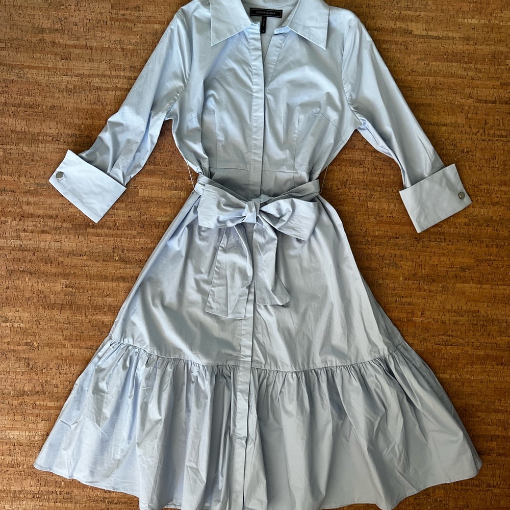 BCBGMaxAzria Light Blue Midi Dress